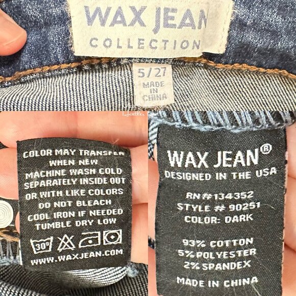 Wax Jean Collection NWT Stretch High-Rise Mom Jeans Size 5 / 27 - Picture 6 of 7